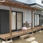 木デッキとテラス屋根 木デッキとテラス屋根
